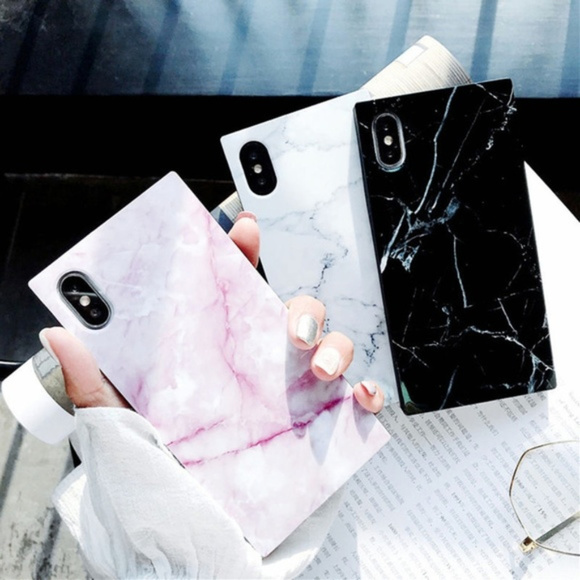 NEW iPhone 11/Pro/Max/XR/XS/Plu Marble Square case - Picture 3 of 8